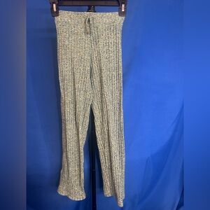 Zara Green Straight Leg Knit Pants